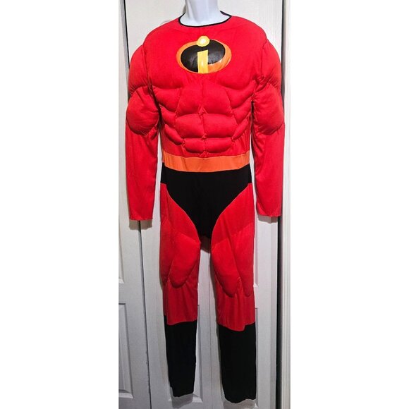 Mr. Incredible Muscle Costume Gloves Mask Disney Pixar Spirit Halloween Mens OS - Picture 3 of 9